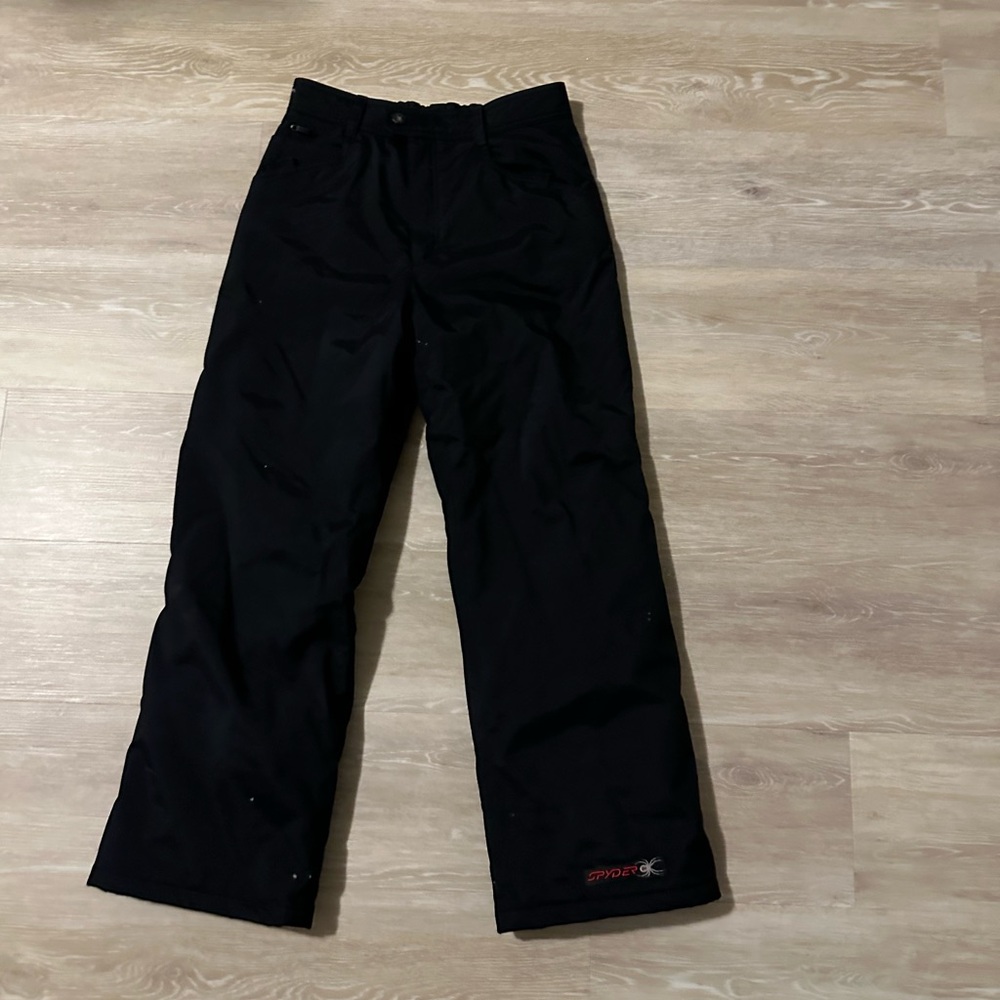 Black spyder snow pants